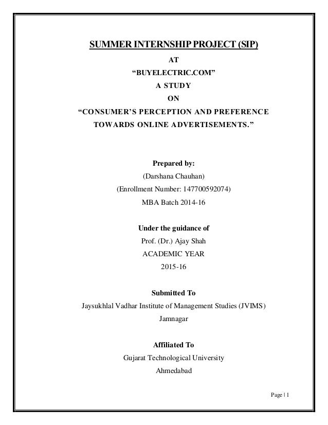 project report on customer satisfaction towards online shopping pdf consumer perception towards online shopping project report